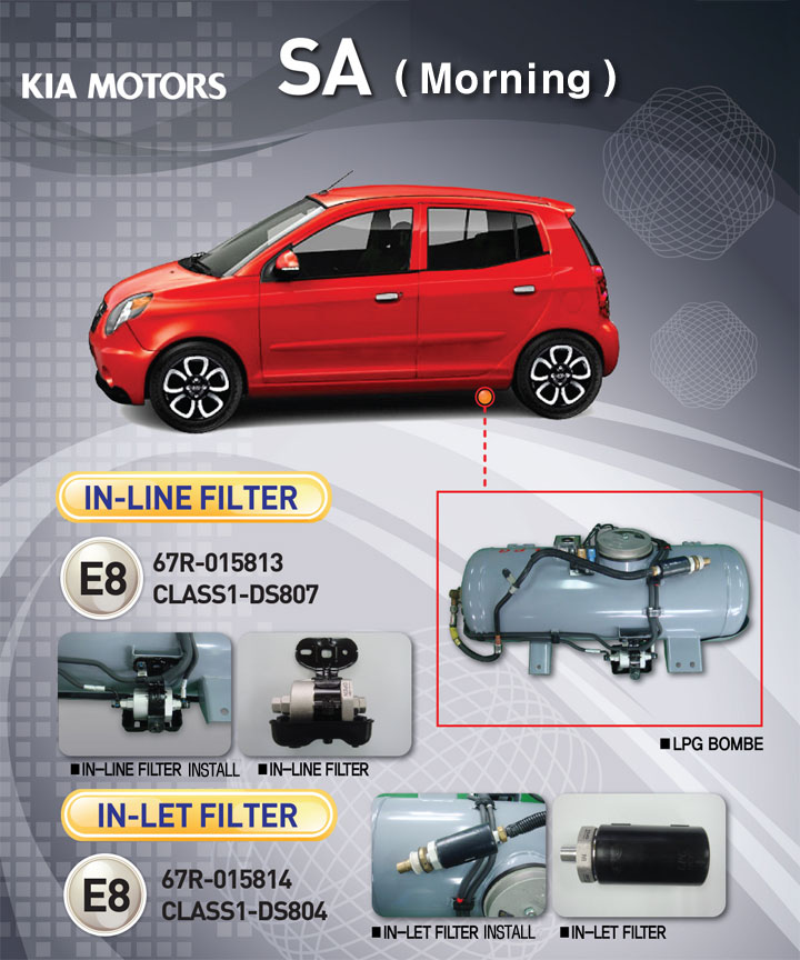 KIA GAS FILTER, KIA LPG GAS FILTER, KIA LPI GAS FILTER